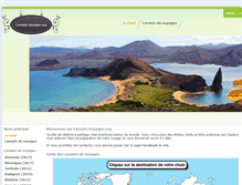 Tablet Screenshot of carnets-voyages.org